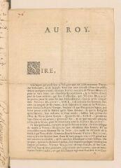 4 vues  - Requête imprimée des réformés de France au Roi de France.- sans lieu, [3 septembre 1697?] (ouvre la visionneuse)