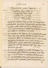 4 vues  - Traduction en français de la résolution prise par le corps des Evangéliques, signée par Christoph Friedrich de Gersdorff.- 10 octobre 1719 (ouvre la visionneuse)