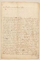 4 vues  - Lettre autographe signée avec cachet d\'Isaac Senebier à Louis Tronchin.- La Tour, 1er mars 1700 (ouvre la visionneuse)