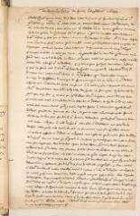 2 vues Note autographe de Théodore Tronchin concernant les lettres du synode d'Angleterre de 1644.- sans lieu, [vers 1644]
