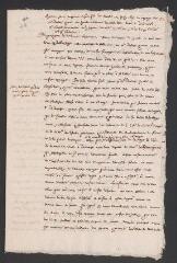 8 vues Minute autographe d'un rapport de Théodore Tronchin au Conseil sur le voyage des députés genevois au synode de Dordrecht.- Genève, mardi 22 juin/2 juillet 1619