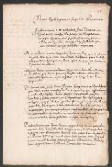 10 vues Instructions des syndics et Conseil de Genève à Jean Diodati et Théodore Tronchin, députés au synode de Dordrecht.- 6/16 octobre 1618