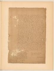 2 vues Rocca, Theodora. Lettre avec signature autographe et cachet à son mari Théodore Tronchin.- Genève, 4 janvier 1619