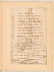 2 vues Rocca, Theodora. Lettre avec signature autographe et cachet à son mari Théodore Tronchin.- Genève, 22 mars 1619