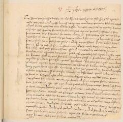 2 vues Copie, destinée à [Simon] Sulzer, d'une lettre de Jean Calvin à Pierre Viret.- sans lieu, [juin 1548]