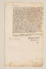 2 vues  - Brederode, Pierre Corneille de. Lettre autographe signée avec cachet à Théodore Tronchin.- sans lieu, 10/20 octobre 1632 (ouvre la visionneuse)