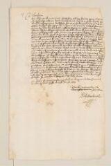 2 vues  - Brederode, Pierre Corneille de. Lettre autographe signée avec cachet à Théodore Tronchin.- sans lieu, 28 août 1633 (ouvre la visionneuse)