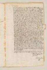 2 vues  - Brederode, Pierre Corneille de. Lettre autographe signée avec cachet à Théodore Tronchin.- Bâle, 18 septembre 1633 (ouvre la visionneuse)