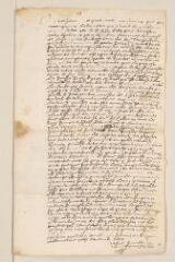 2 vues Brederode, Pierre Corneille de. Lettre autographe non signée à Théodore Tronchin.- sans lieu, 29 novembre 1625