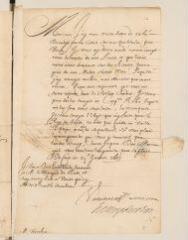 2 vues  - Henri II, duc de Rohan. Lettre non autographe, avec cachet, à Théodore Tronchin.- Coire, 11 janvier 1633 (ouvre la visionneuse)