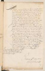 2 vues Henri II, duc de Rohan. Lettre signée, non autographe, à Théodore Tronchin.- Coire, 8 mars 1633