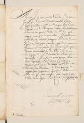2 vues  - Henri II, duc de Rohan. Lettre signée, non autographe, à Théodore Tronchin.- Zurich, 21 juillet 1633 (ouvre la visionneuse)