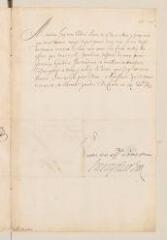 2 vues  - Henri II, duc de Rohan. Lettre signée, non autographe, à Théodore Tronchin.- Coire, 18 octobre 1633 (ouvre la visionneuse)