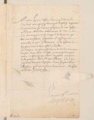 2 vues Henri II, duc de Rohan. Lettre signée, non autographe, à Théodore Tronchin.- Coire, 31 janvier 1634