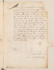 2 vues  - Henri II, duc de Rohan. Lettre signée, non autographe, à Théodore Tronchin.- Coire, 25 avril 1634 (ouvre la visionneuse)