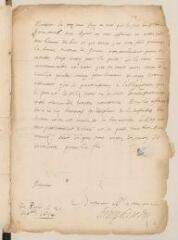 2 vues  - Henri II, duc de Rohan. Lettre autographe signée à Théodore Tronchin.- Paris, 25 septembre 1634 (ouvre la visionneuse)