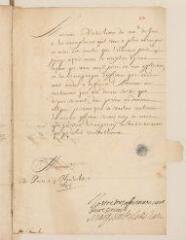 2 vues  - Marguerite de Rohan, fille du duc Henri II de Rohan. Lettre autographe signée à Théodore Tronchin relative à la mort de son père.- Paris, 1er novembre 1638 (ouvre la visionneuse)
