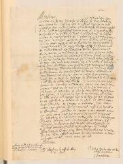 2 vues  - Spanheim, [Friedrich], [alors précepteur chez Jean de Bonne, gouverneur d\'Embrun]. Lettre signée avec cachet à Théodore Tronchin.- Ambrun, 8/18 mai 1641 (ouvre la visionneuse)