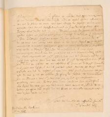 2 vues  - Blondel, [Moïse?]. Lettre avec cachet à [Jean] Mestrezat à Paris.- Dordrecht, 31 mai 1619 (ouvre la visionneuse)