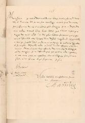 2 vues  - Chamier, [Daniel?]. Lettre signée avec cachet à Théodore Tronchin.- Montauban, 14 août 1620 (ouvre la visionneuse)