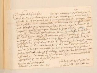 2 vues  - Cottière. Lettre signée \'M. Cottière\' avec cachet à Théodore Tronchin.- Gelerande, 2 novembre 1615 (ouvre la visionneuse)