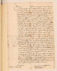 2 vues  - [B?]esze, J[ean] de. Lettre autographe signée avec cachet à Théodore Tronchin.- Gien, 10 juin 1618 (ouvre la visionneuse)