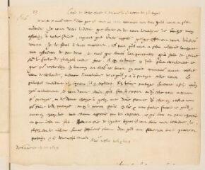 2 vues  - Tronchin, Théodore. Minute autographe d\'une lettre à Maria Belgia, princesse de Portugal.- Genève, 1er juillet 1629 (ouvre la visionneuse)