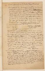 2 vues  - Tronchin, Théodore. Minute autographe de 3 lettres : à Arnoldo Boots (septembre 1651), à Jac. Ussero Armachano (février 1652), au théologien \'Jo. Duraeo\' (sans lieu ni date) (ouvre la visionneuse)