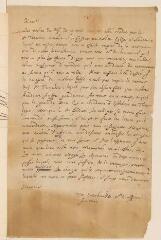 4 vues  - [Syndics et Conseil de Genève]. Minute d\'une lettre au duc [Henri II] de Rohan.- sans lieu ni date (ouvre la visionneuse)