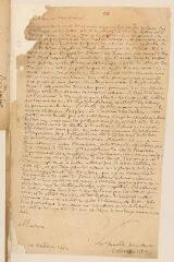 2 vues  - Laurent, G[aspard]. Lettre signée à Théodore Tronchin à Coire.- [Genève?], 22 février 1632 (ouvre la visionneuse)
