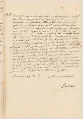 2 vues  - Saluz, [Jon-Pitchen]. Lettre autographe signée à Théodore Tronchin.- Coire, 20 mai 1633 (ouvre la visionneuse)