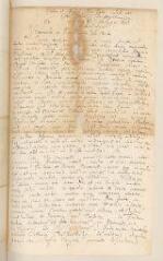 8 vues  - Hofmeister, Hans Rudolf. 2 lettres autographes signées avec cachet à Théodore Tronchin.- Zurich, 29 juillet et 5 août 1647 (ouvre la visionneuse)