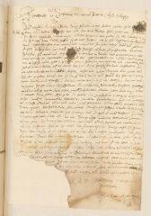 2 vues  - Bava Ratthmnan, Petrus. Lettre autographe signée à Théodore Tronchin.- 16 août 1651 ancien style (ouvre la visionneuse)