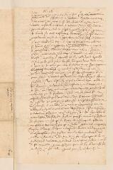 4 vues [Bèze, Théodore de]. Minute, de la main de Catherine Plan, d'une lettre de Théodore de Bèze à Henri IV, non signée.- Genève, 18 juin 1590