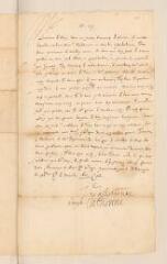 2 vues Bourbon, Catherine de, princesse de Navarre. Lettre non autographe avec signature autographe et cachet à Théodore de Bèze.- Nancy, 5/15 décembre 1603