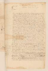 4 vues Bèze, Théodore de. Minute non autographe d'une lettre à Catherine de Bourbon, avec corrections autographes.- [Genève], [1596]