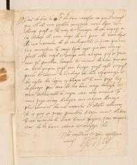 2 vues Henri [III de Bourbon, roi de Navarre, futur Henri IV]. Lettre autographe signée à Théodore de Bèze.- [Niort], 20/30 décembre 1588