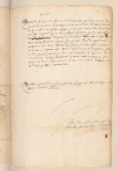 4 vues Valette, Jean-Louis de. Lettre avec signature autographe à Guillaume-Robert de La Marck, duc de Bouillon.- Me[vuge?], [14?] décembre 1587