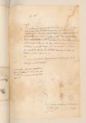 4 vues Mons[our?] et [Antoine Le Febvre de?] Cormont. Lettre signée à Guillaume-Robert de La Marck, duc de Bouillon.- Marsigni, lundi 16 m[?] [année non indiquée]