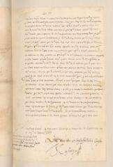4 vues Johann Casimir de Bavière, comte palatin. Lettre signée à son cousin Guillaume-Robert de La Marck, duc de Bouillon.- Heidelberg, 7 juillet 1587