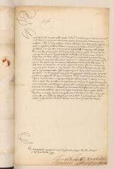 4 vues  - Bouillon, Guillaume-Robert de La Marck, duc de. Lettre avec signature autographe au roi de France Henri III.- Laigne, 6 octobre 1587 (ouvre la visionneuse)