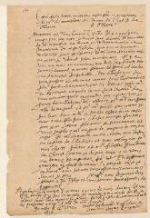 2 vues Rouyer, Jaques. Copie d'une lettre à la Compagnie des pasteurs de Genève.- Metz, 4/14 septembre 1616