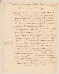 2 vues  - Compagnie des pasteurs de Genève. Copie d\'une lettre à Marc Rütimeyer, pasteur à Berne.- [Genève], 3 mai 1620 (ouvre la visionneuse)