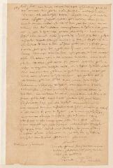 2 vues  - Compagnie des pasteurs de Genève. Copie d\'une lettre à Jacques Rouyer à Metz.- Genève, 17 décembre 1616 (ouvre la visionneuse)
