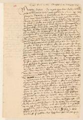 4 vues  - Auteur non identifié. Copie d\'une lettre non signée adressée à Jean Diodati.- sans lieu, [avant 1628] (ouvre la visionneuse)
