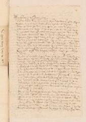 8 vues Du Moulin, Pierre. Copie d'une lettre aux pasteurs de Genève.- Paris, 6/16 novembre 1612