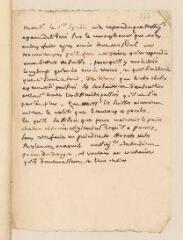 2 vues Rapport, de la main de François Turrettini, de la réponse du Premier Syndic au sujet des dissensions dans l'Eglise.- [février 1672]