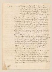4 vues Minute d'un texte de Théodore de Bèze adressé à Henri IV afin qu'il le décharge de la garde des bagues.- sans lieu ni date
