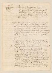 4 vues  - Brouillon de la requête de Théodore de Bèze à Monsieur de Rosni [Maximilien de Béthune, duc de Sully], visant à le décharger de la garde des bagues.- [1600] (ouvre la visionneuse)