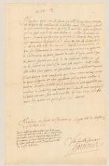 8 vues  - Haraucourt, [César-François?]. 4 lettres signées avec cachet à Antoine de Moret, seigneur de Réau.- Strasbourg, 29 octobre 1588-10 janvier 1589 (ouvre la visionneuse)